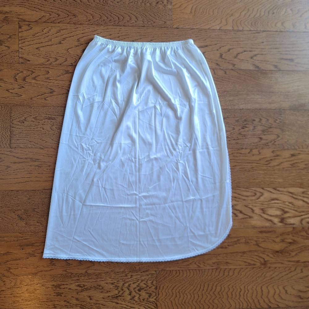 Vintage Vassarette Half Slip Skirt Ivory Medium